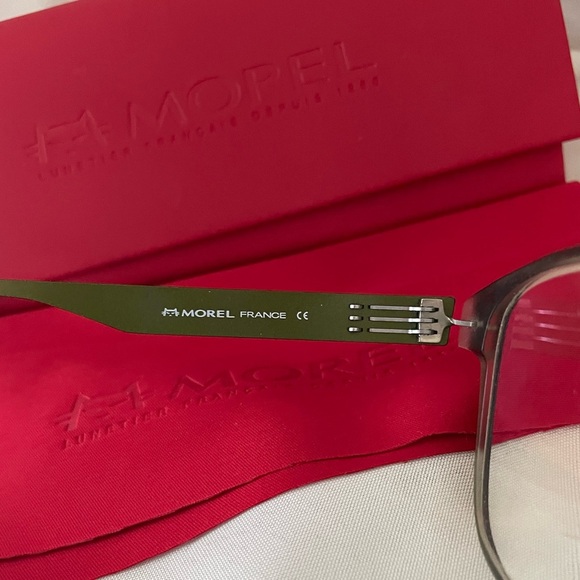 MOREL- green metal eyeglass frames - Picture 3 of 3